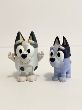 Bluey Muffin + Socks Figures Disney Toy Lot Bluey Bingo Cousins Family
